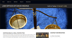 Desktop Screenshot of davidmedinalaw.com